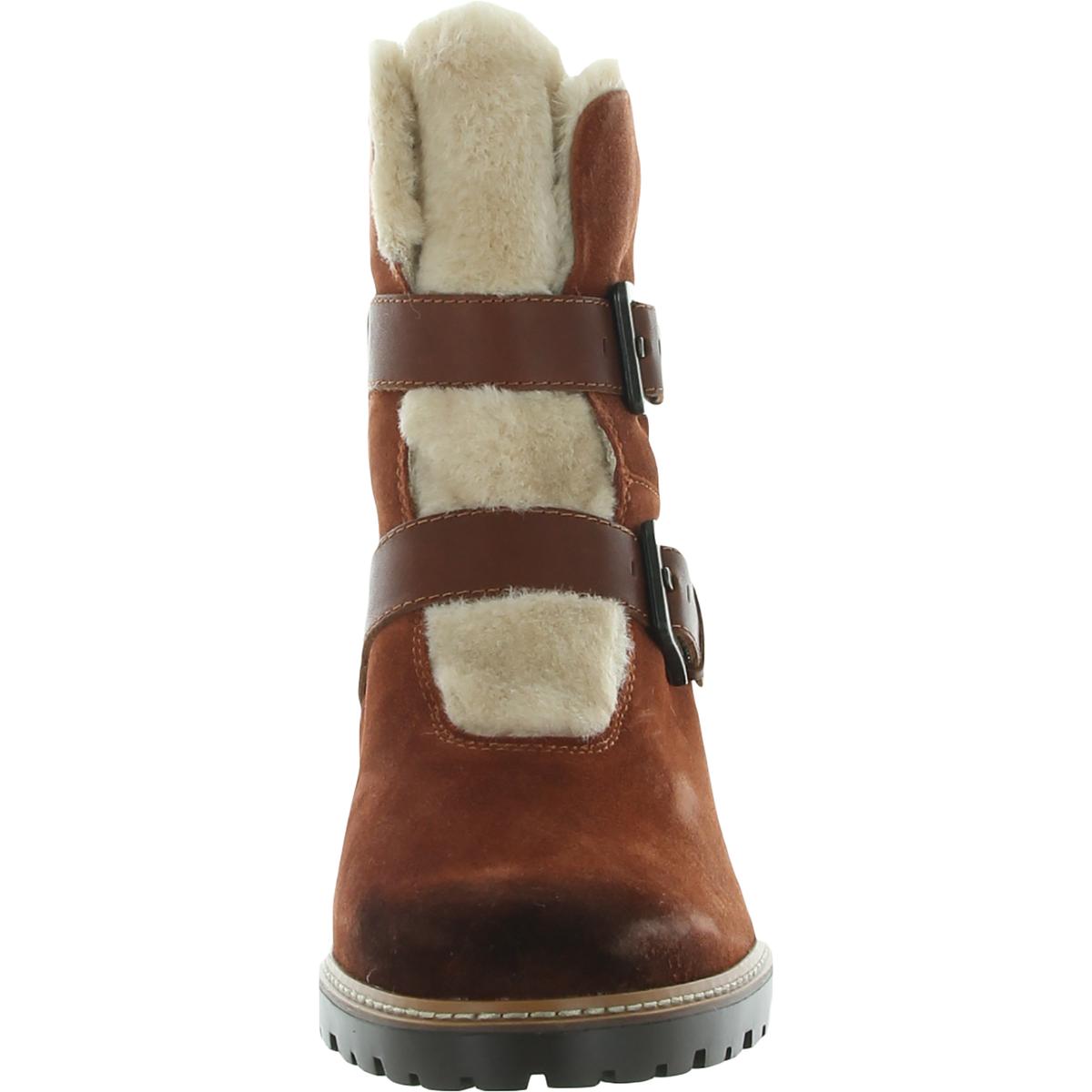 Naturalizer Womens Tristan Suede Faux Fur Winter Boots Shoes BHFO 7732