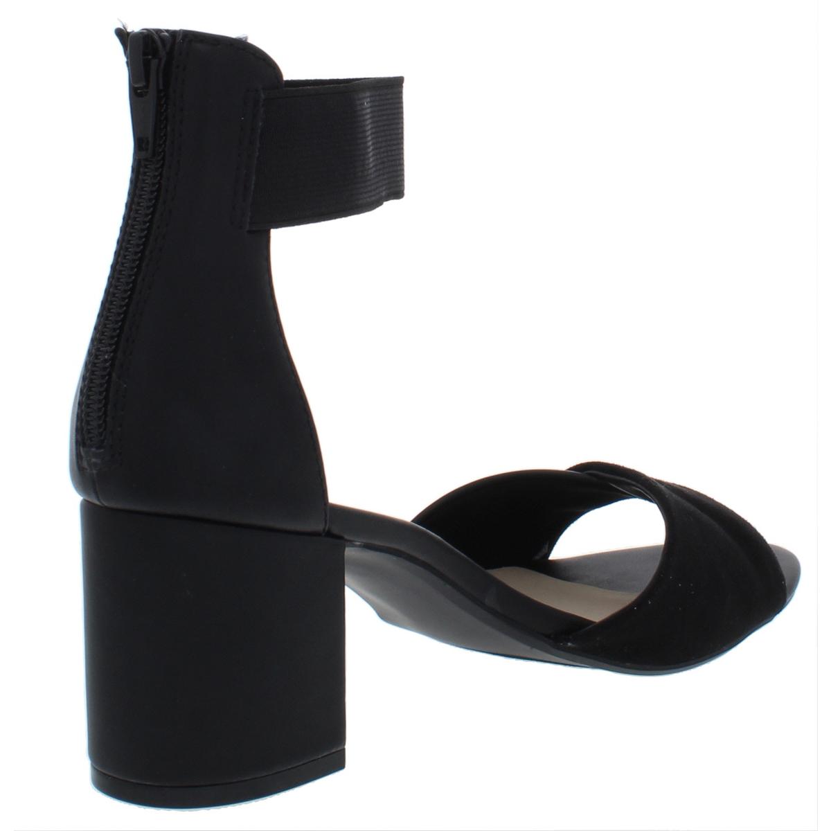 White Mountain Womens Evie Ankle Strap Block Heel Dress Sandals Shoes BHFO 4221