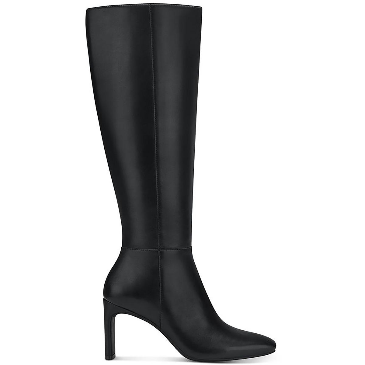 Leather knee shop boots sale