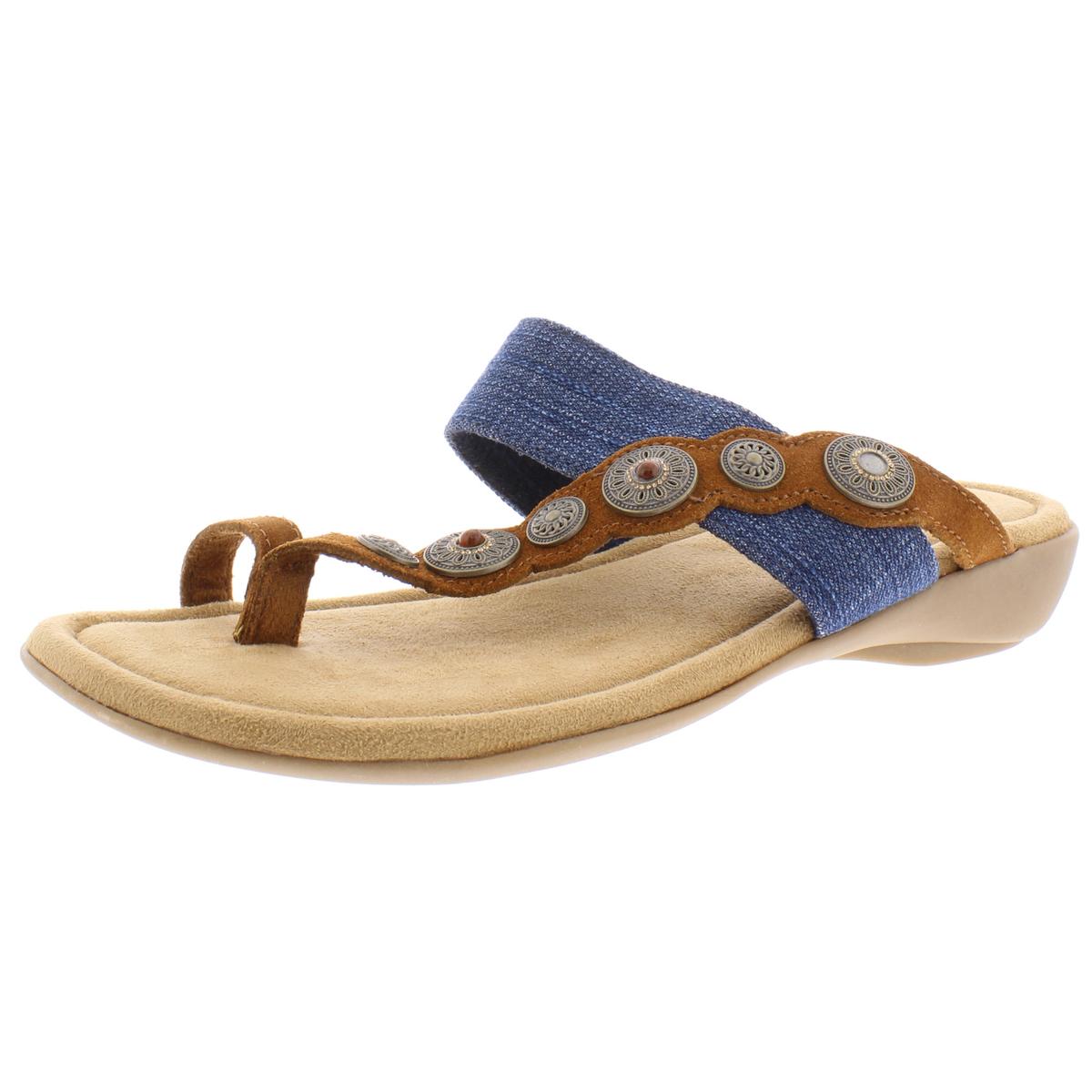 Minnetonka Womens Sasha Brown Slide Sandals Shoes 10 Wide (C,D,W) BHFO 4831 | eBay