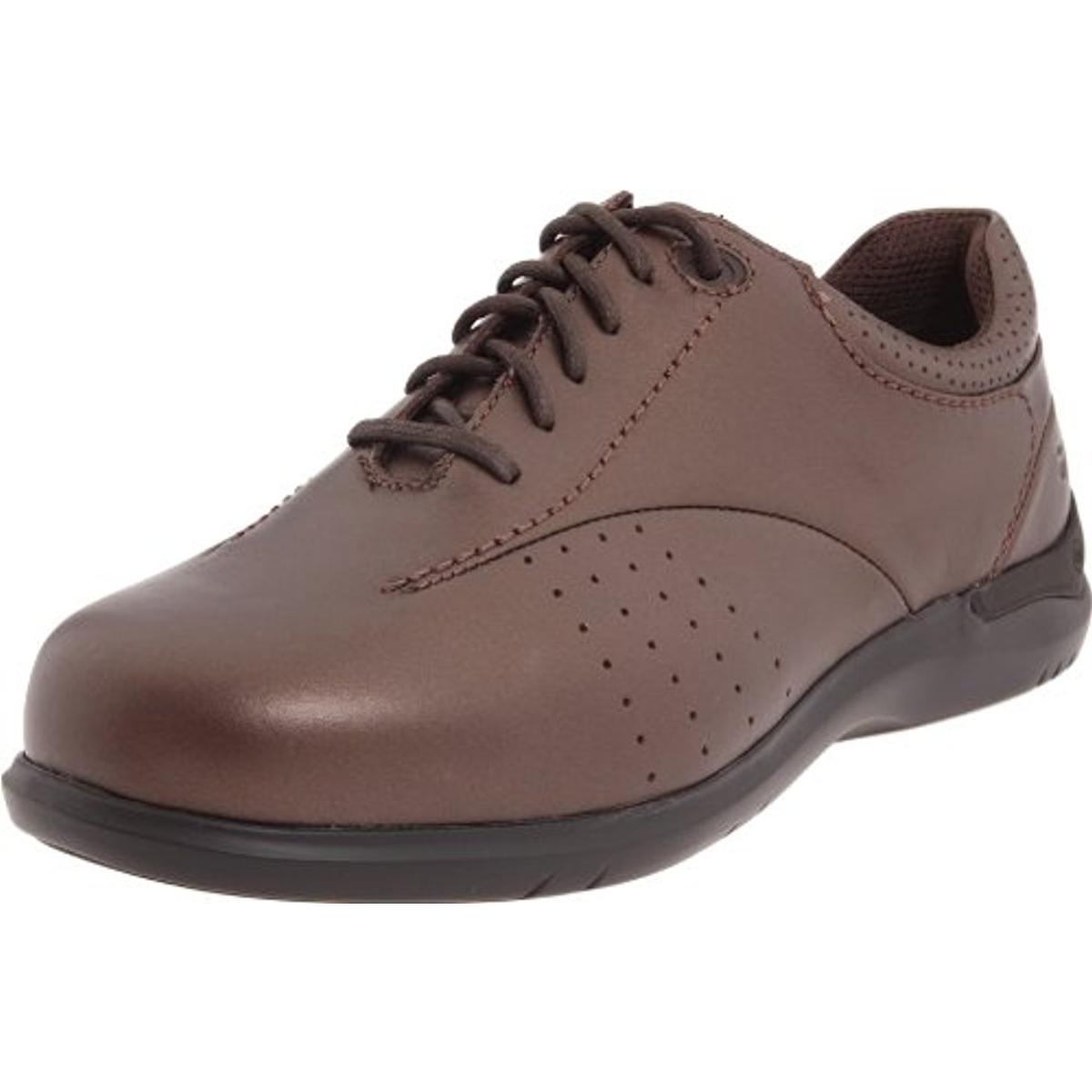 Aravon 0804 Womens Farren Brown Leather Oxfords Shoes 7 Narrow AA N ...