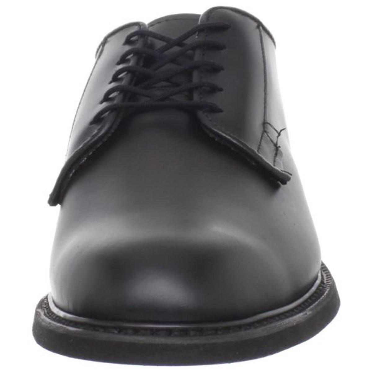 Bates Mens Uniform Black Leather Work Shoes Shoes 11.5 Narrow (C) BHFO ...
