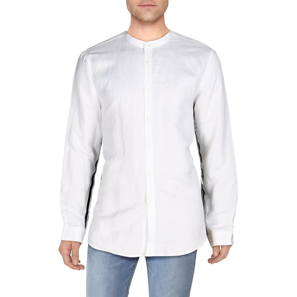 mens linen button down shirts