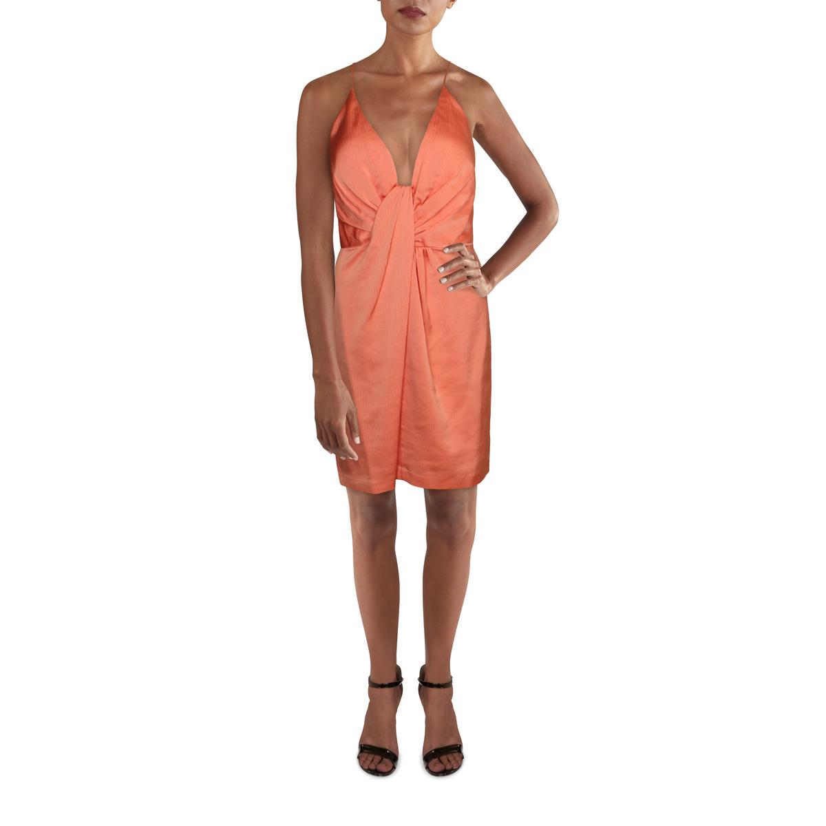 Aidan by Aidan Mattox Womens Plunging Mini Cocktail and Party