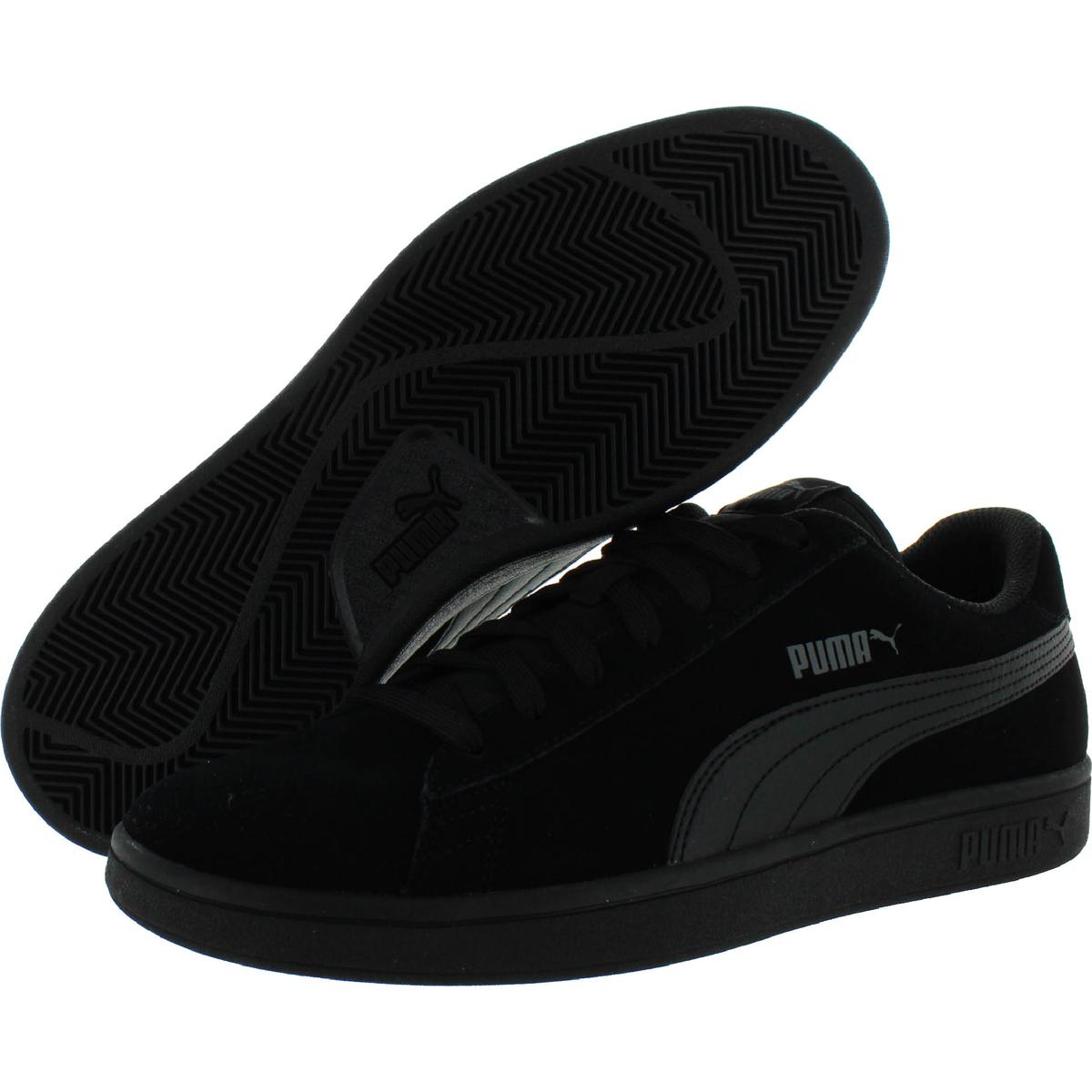 Puma Mens Smash v2 Black Suede Skate Shoes Sneakers 4 Medium (D) BHFO ...