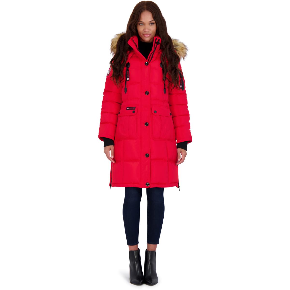 Canada Weather Gear Puffer Coat for Women- Long Faux Fur Insulated Winter  Jacket