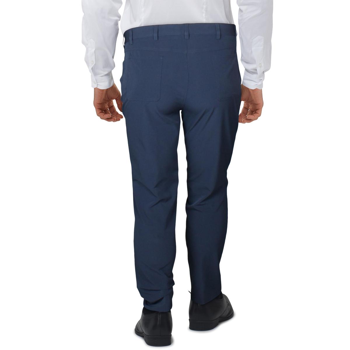 white slim fit golf pants