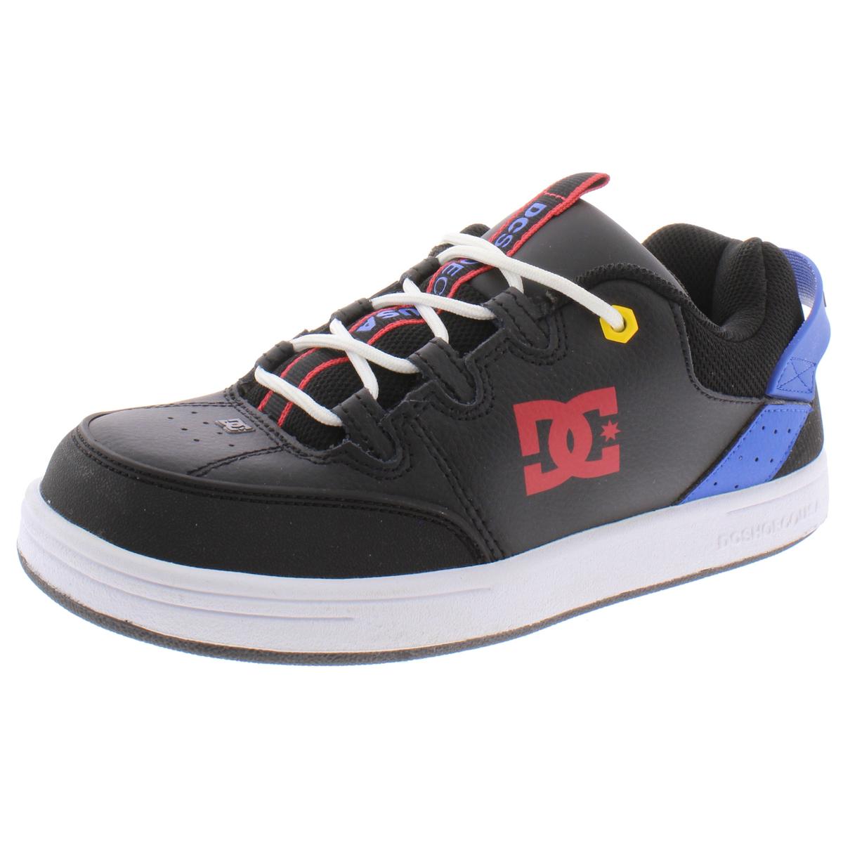 DC Shoes Boys Syntax Black Skate Shoes Sneakers 5 Medium