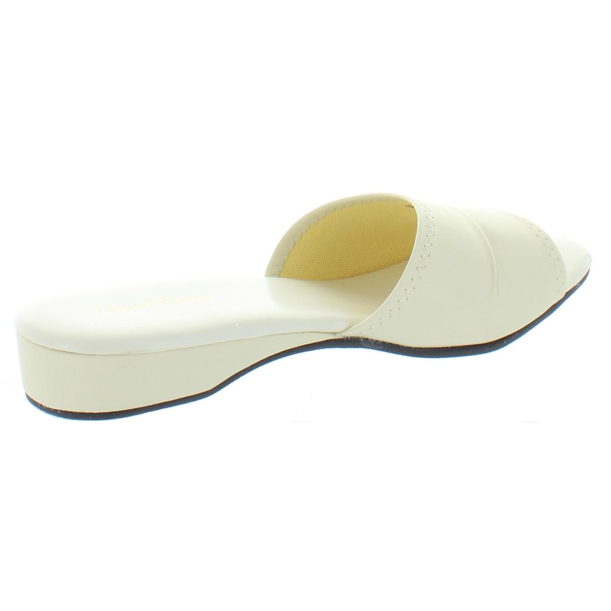 Daniel Green Womens Dormie  Faux Leather Slide Slippers Shoes BHFO 1575