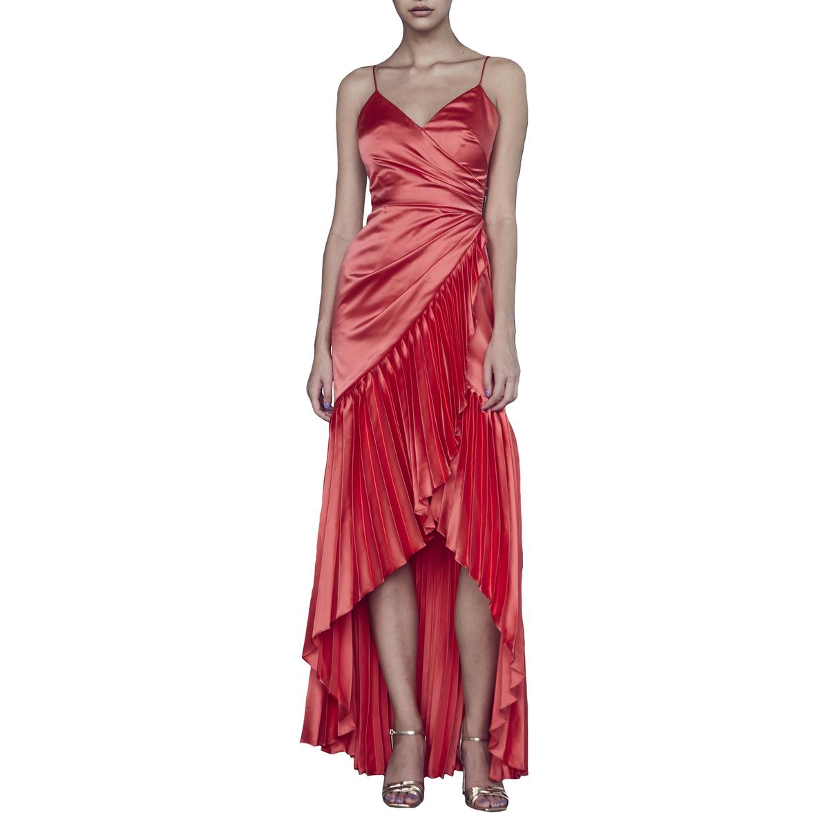 Pre-owned Flor Et.al Womens Sharona Hi-low Formal Prom Evening Dress ...