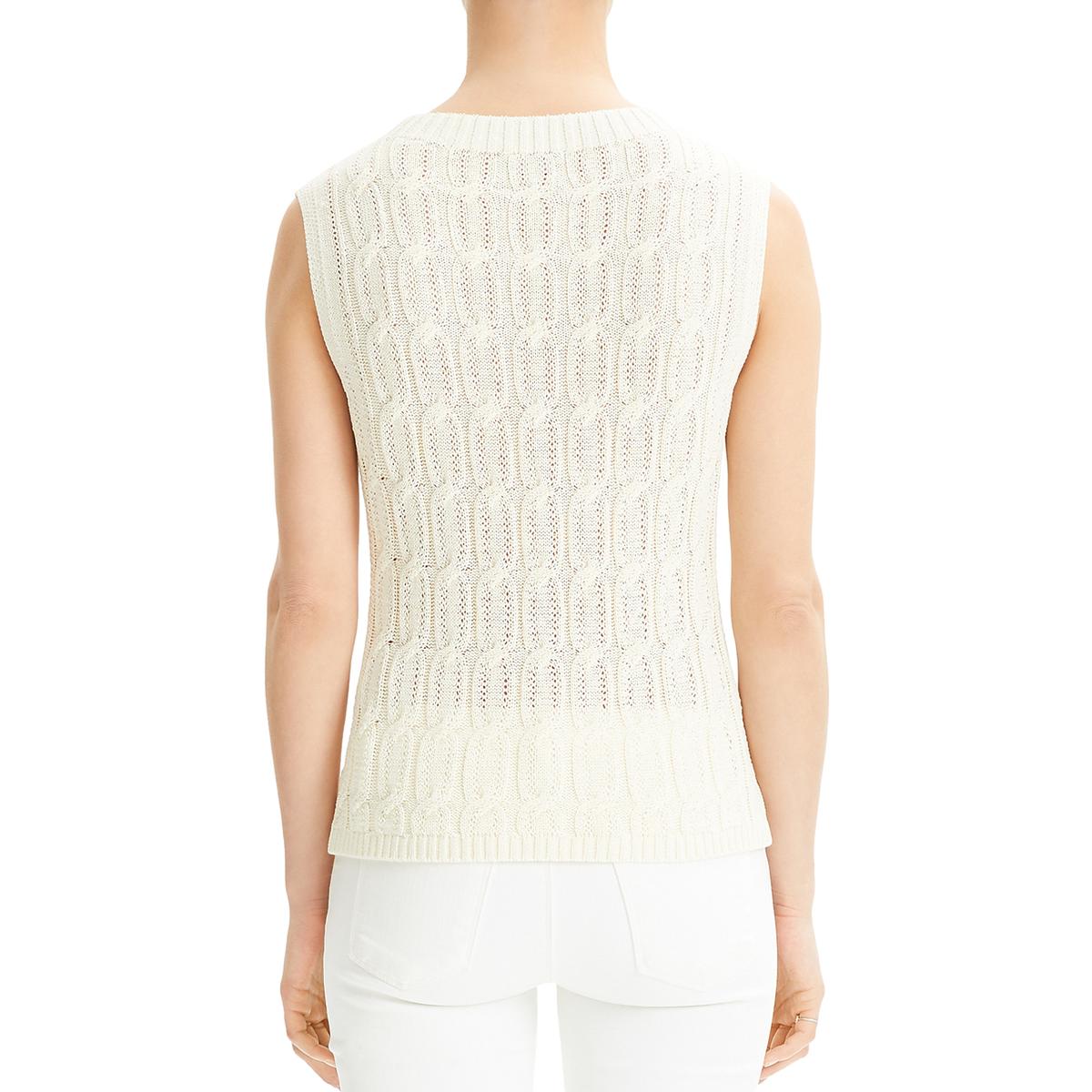 cable knit sleeveless