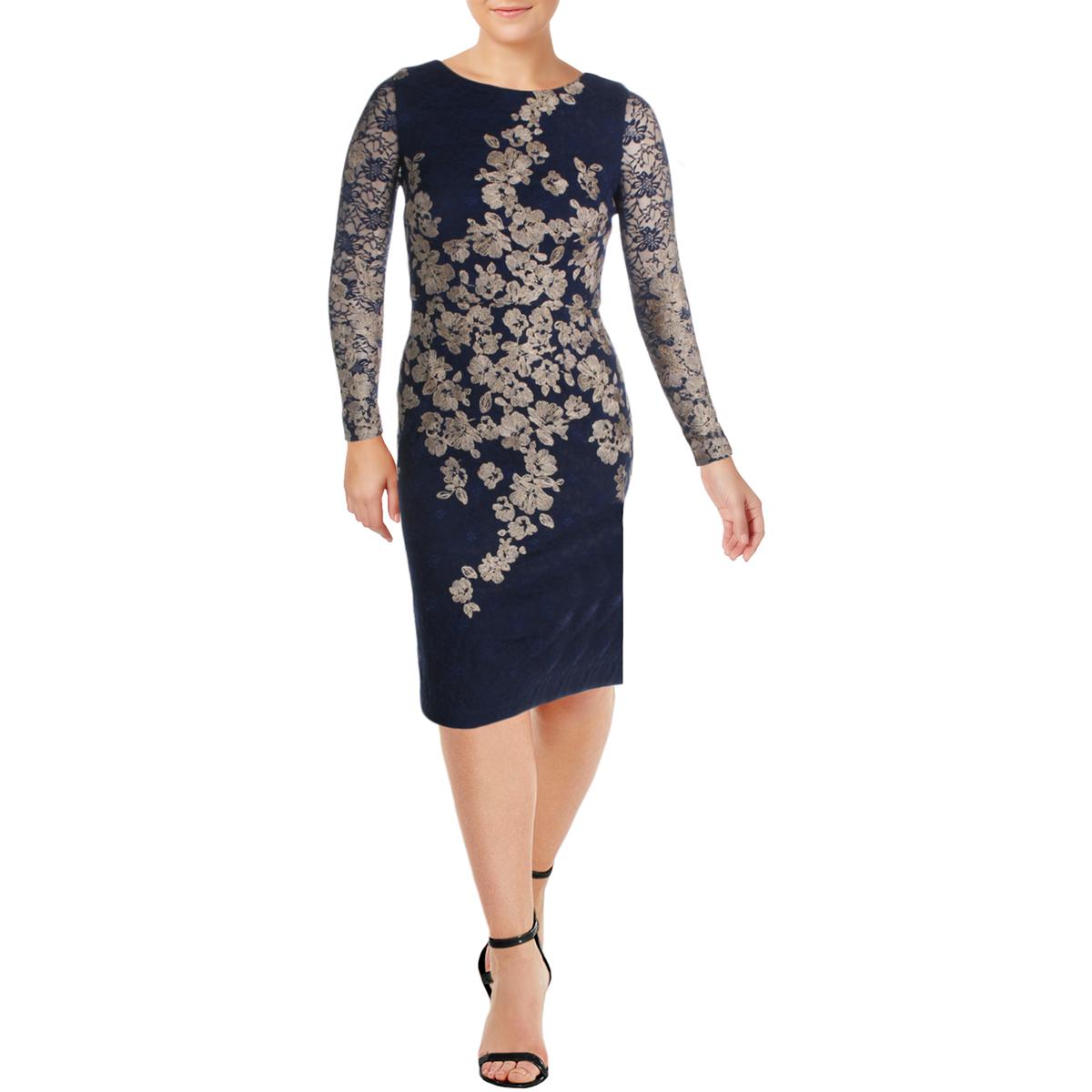 xscape floral lace gown