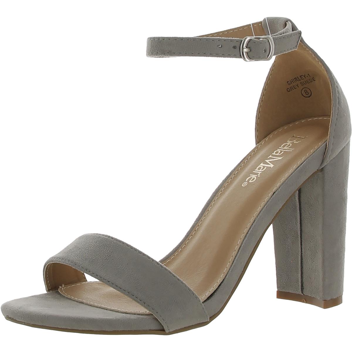 Bella Marie/ женские модельные босоножки Shirley из искусственной замши с открытым носком; BHFO 3813