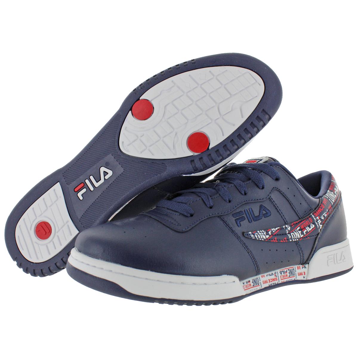 navy fila trainers