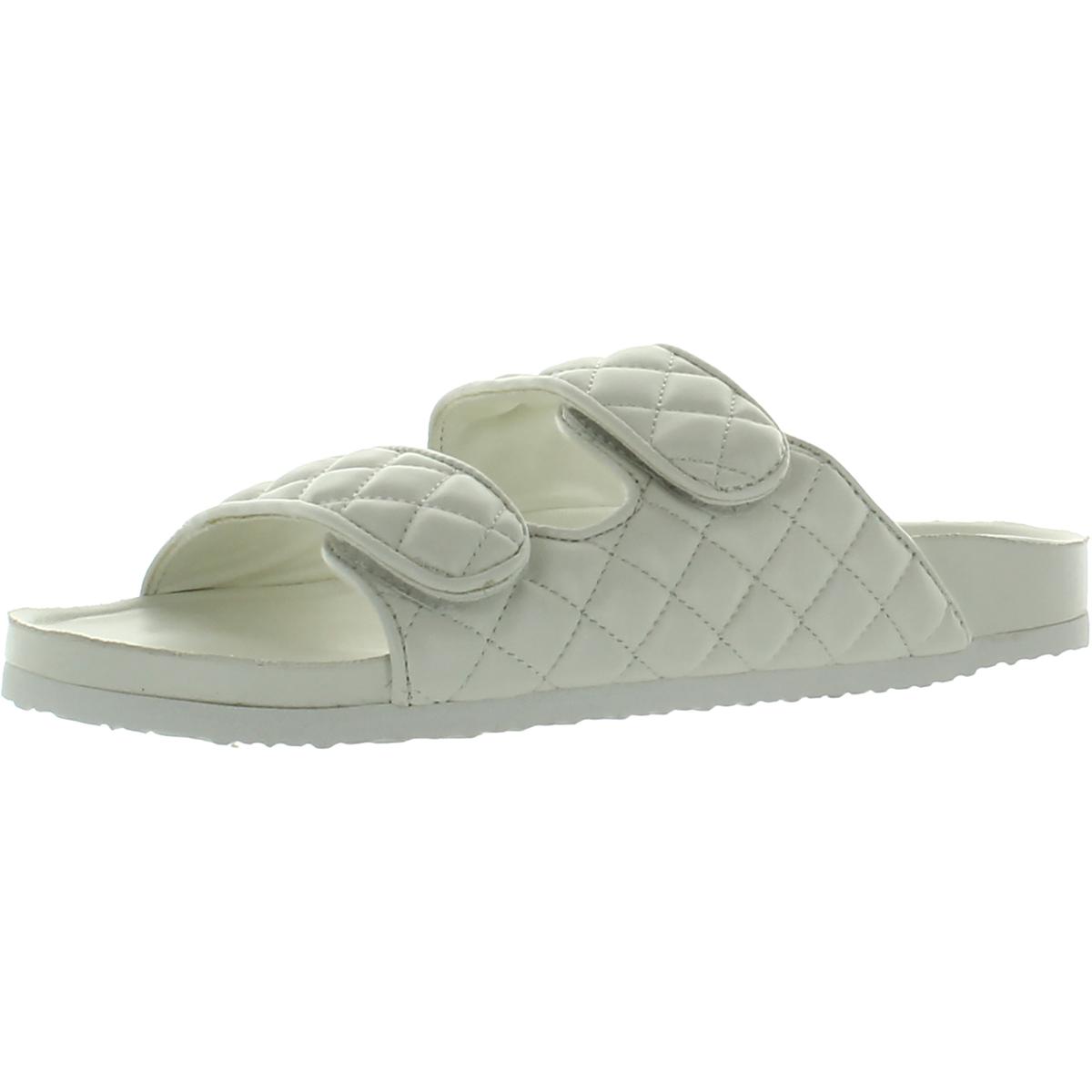 Женские босоножки Madden Girl Bria White Slide, размер 10, средний (B, M), BHFO 2795