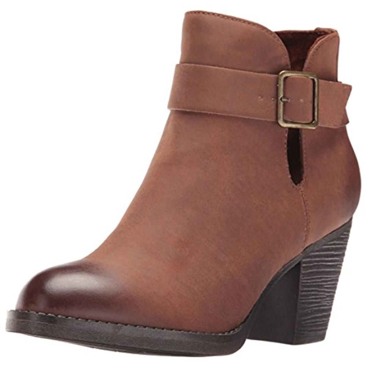 BC 6119 Womens Cuddle Vegan Leather Buckle Ankle Booties Shoes BHFO | eBay