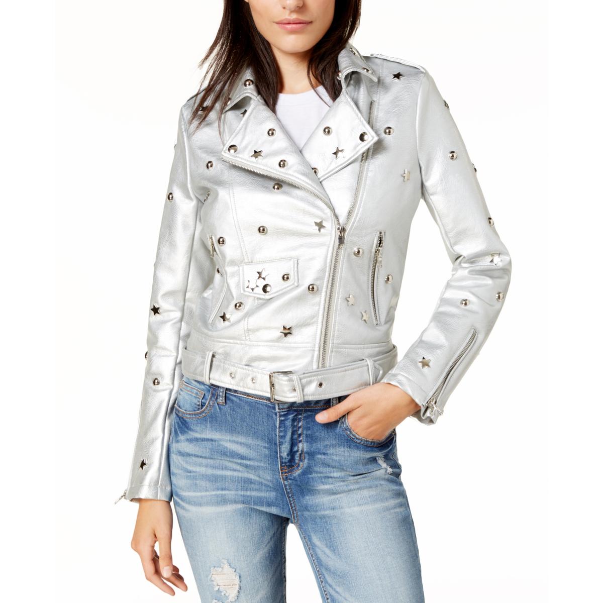 silver metallic womens jacket