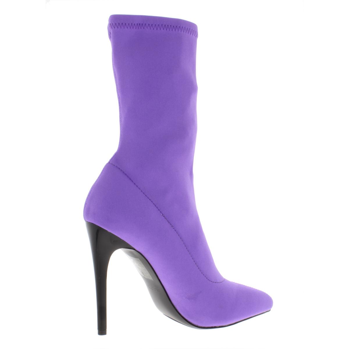 purple sock heels