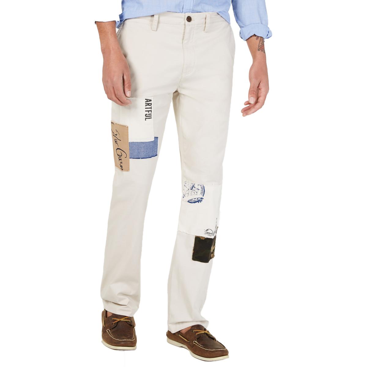 beige straight leg pants