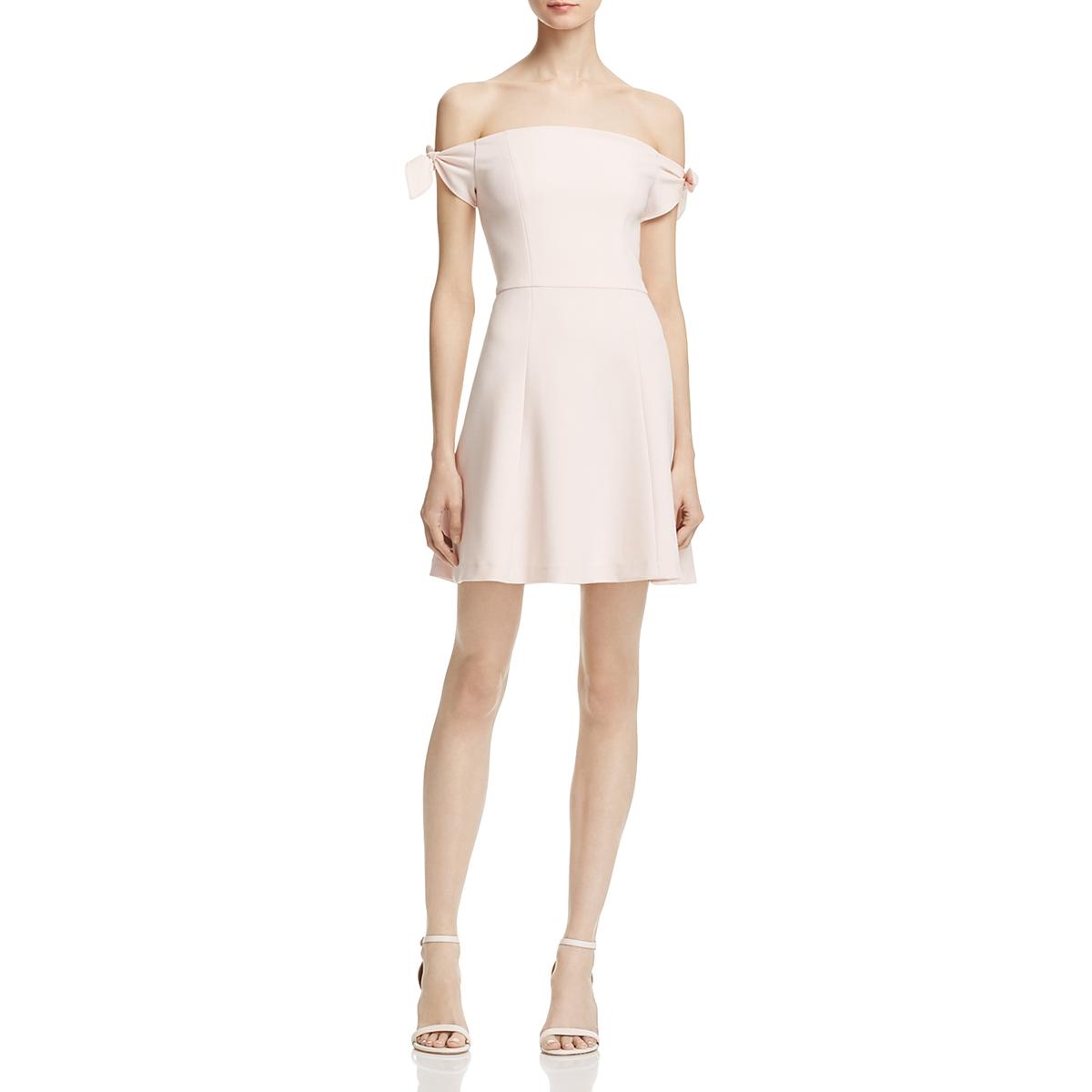 French Connection Womens Pink Crepe Party Special Occasion Dress 6 BHFO ...