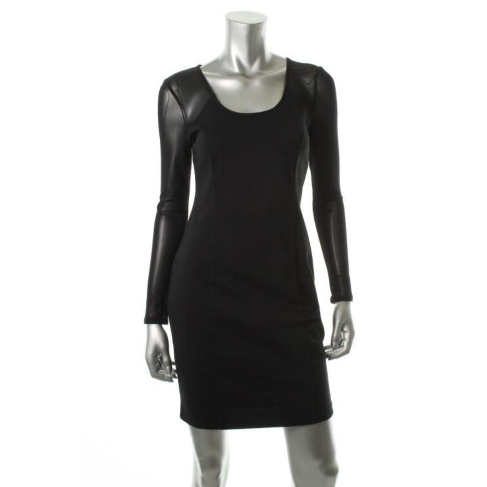 DKNY NEW Black Fitted Long Sleeves Little Black Dress Petites 10P BHFO ...