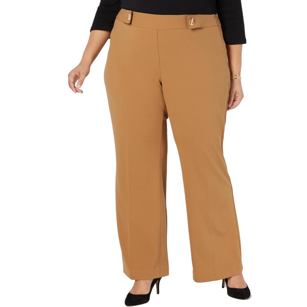 INC Womens Brown Embellished Wide Leg Pants Trousers Plus 24W BHFO 4672 ...
