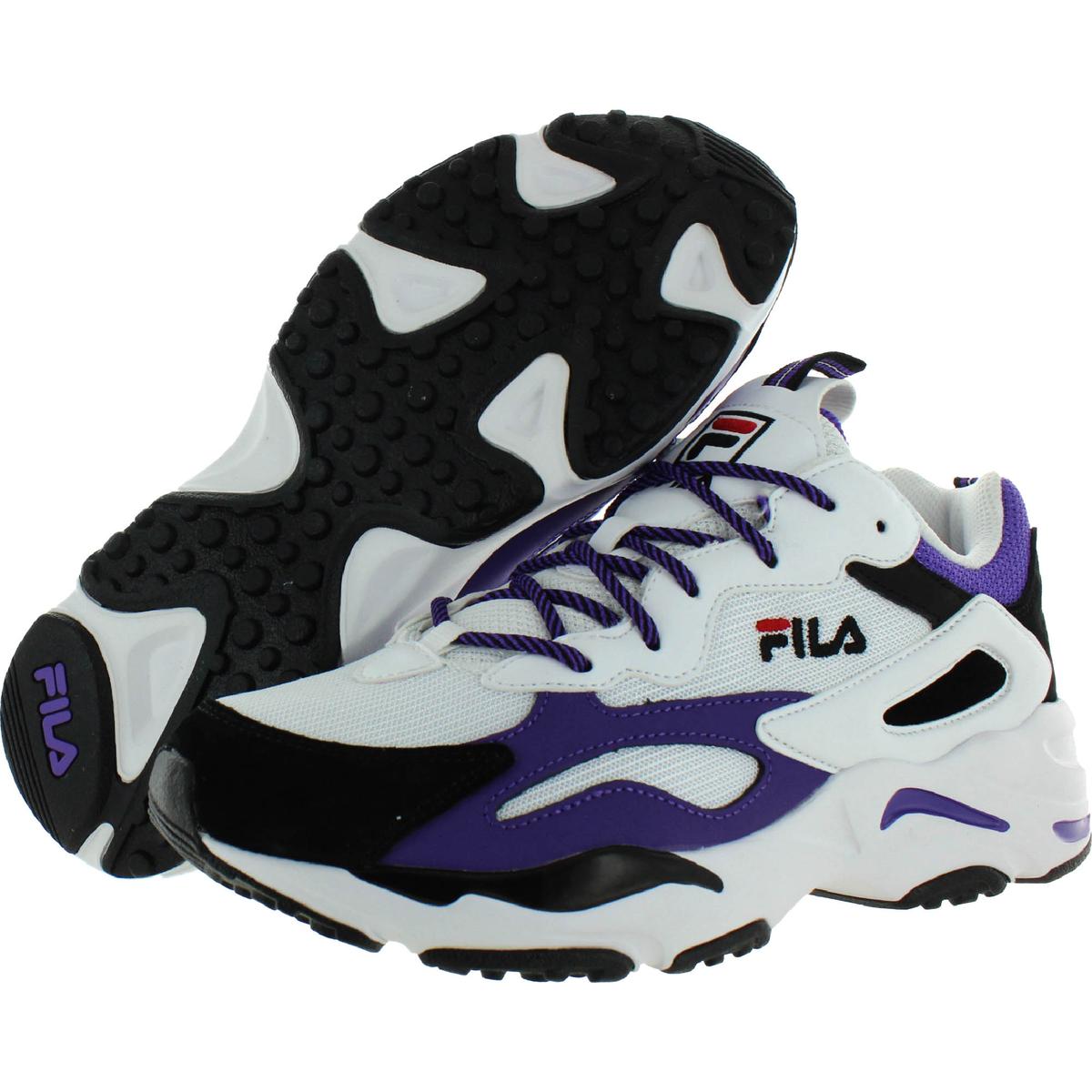 fila ray tracer suede patchwork sneakers