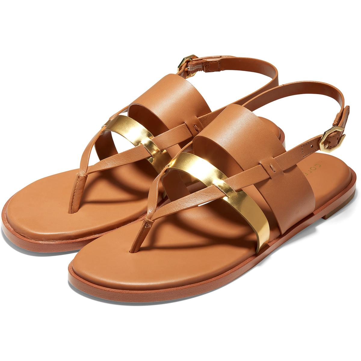 brown t strap sandals