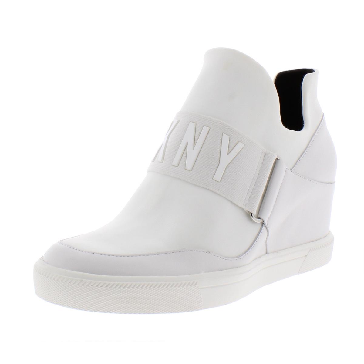DKNY Womens Cosmos White Platform Sneakers Shoes 8.5 Medium (B,M) BHFO ...