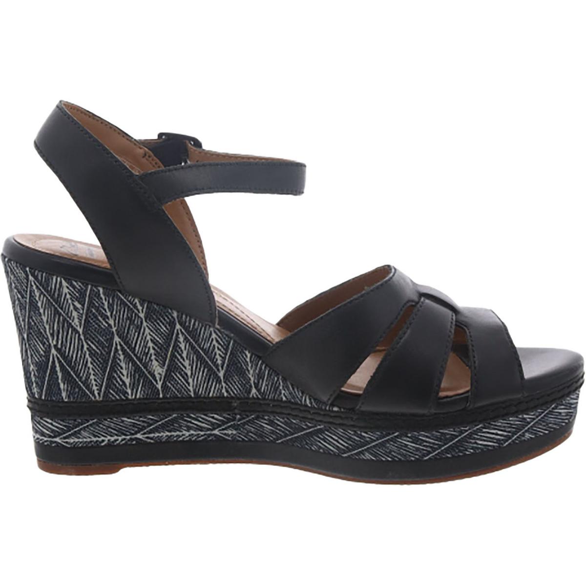 Clarks Womens Zia Noble Open Toe Ankle Strap Wedge Sandals Shoes BHFO 6773 - Picture 7 of 11