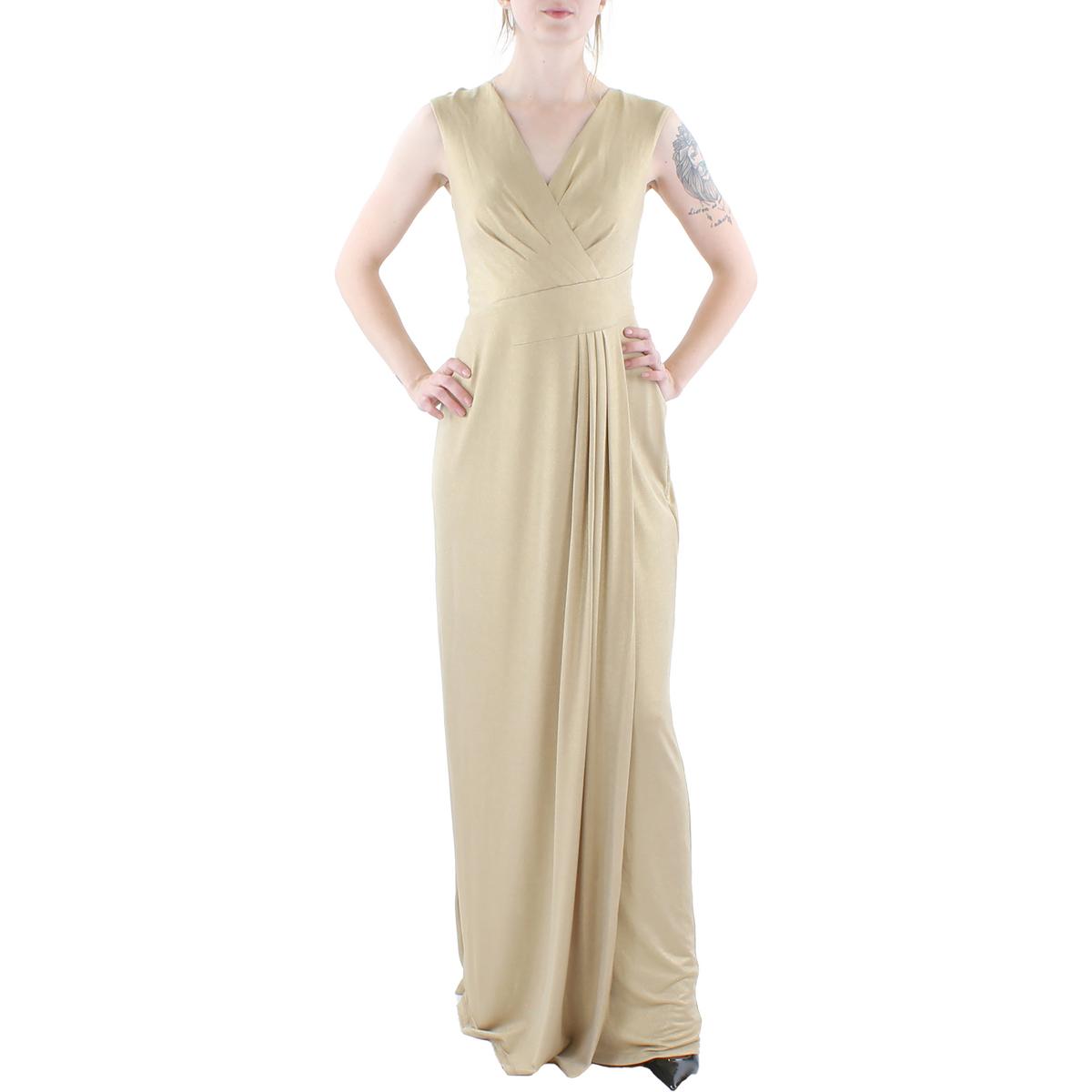 Lauren ralph lauren shop metallic surplice gown