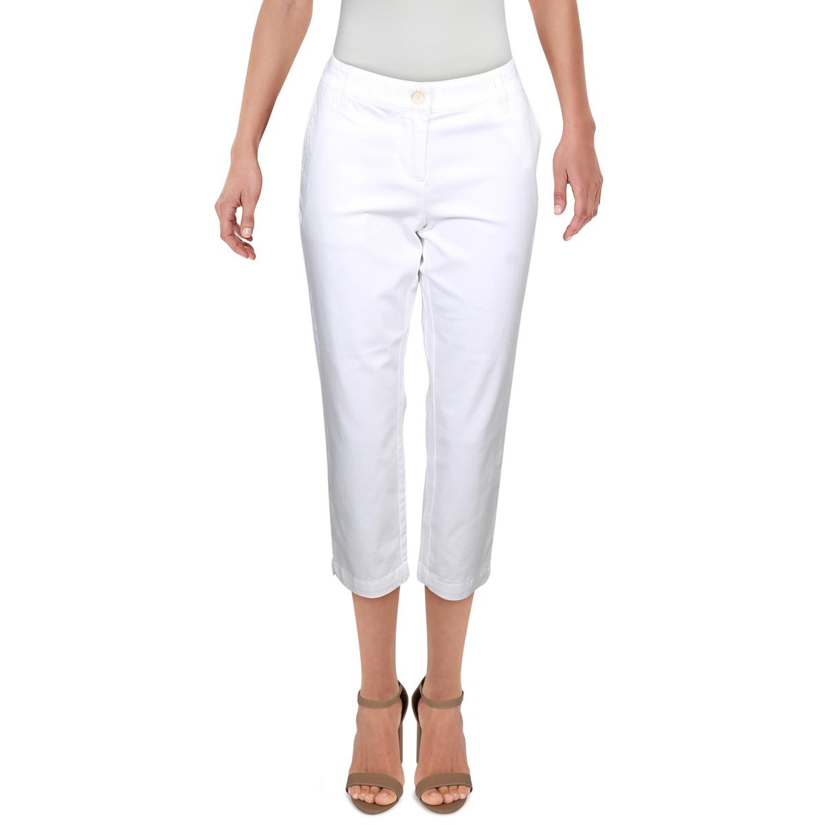 Tommy Bahama Womens White Tencel Crop Daytime Ankle Pants 2 BHFO 1242 ...