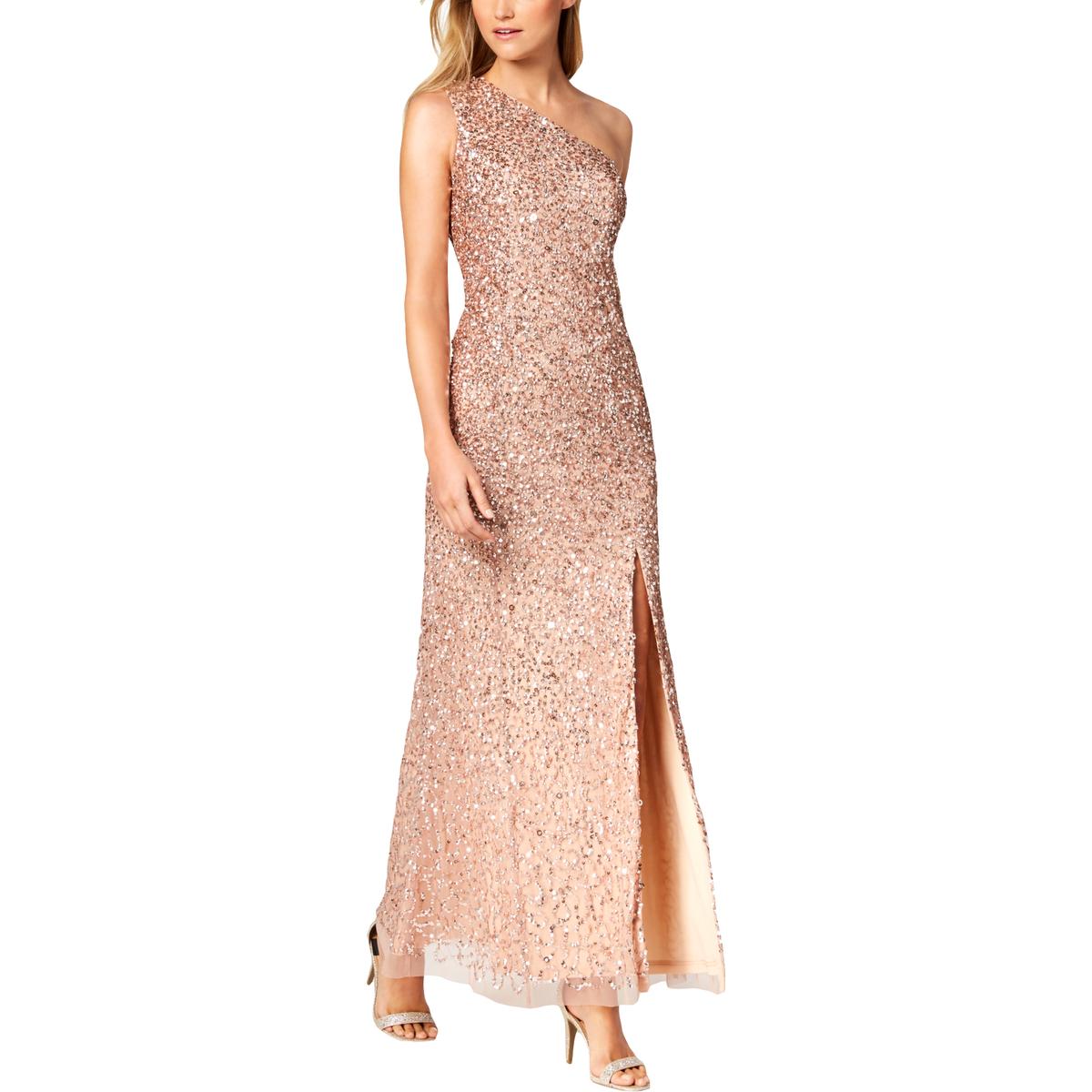 adrianna papell chiffon gown