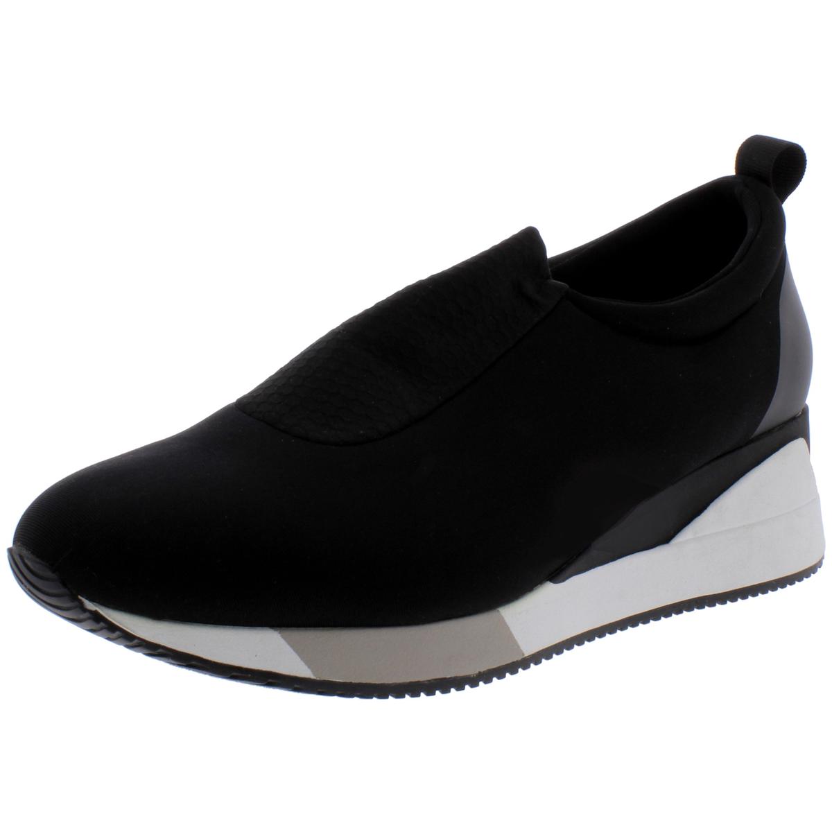 Ideology Womens Black Slip On Wedge Sneaker Shoes 8 Medium (B,M) BHFO ...