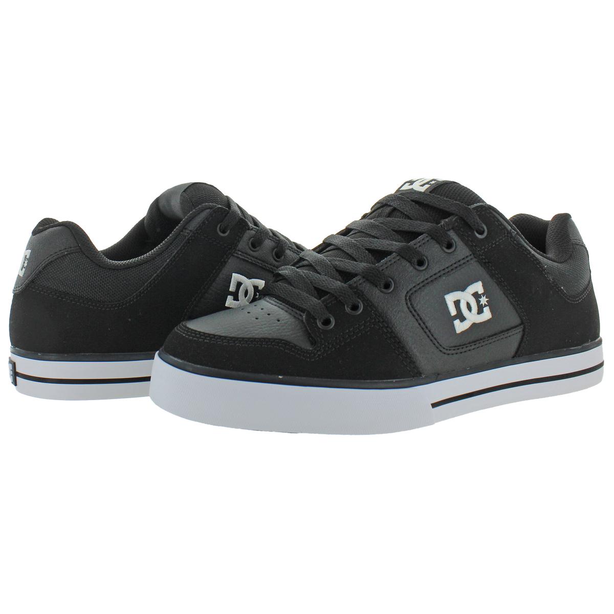 bouwer leraar eiwit DC Mens Pure Black Leather Lace-Up Skate Shoes Sneakers 8.5 Medium (D) BHFO  0985 for sale online | eBay