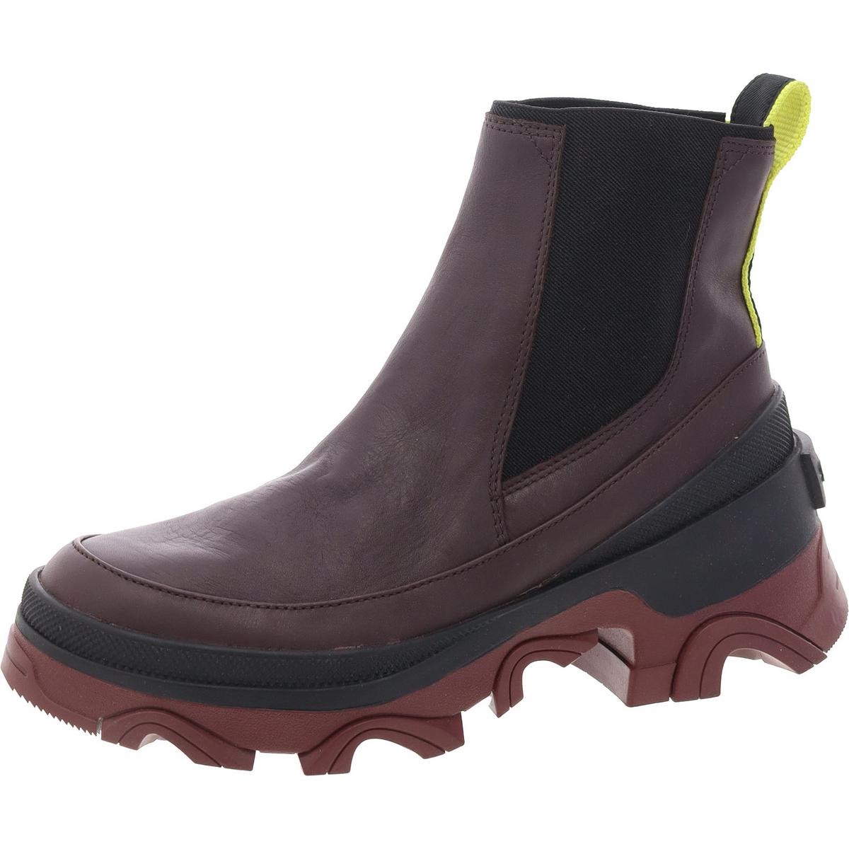 Женские ботинки Челси на резиновой подошве Sorel Womens Brex из кожи без шнуровки BHFO 6342