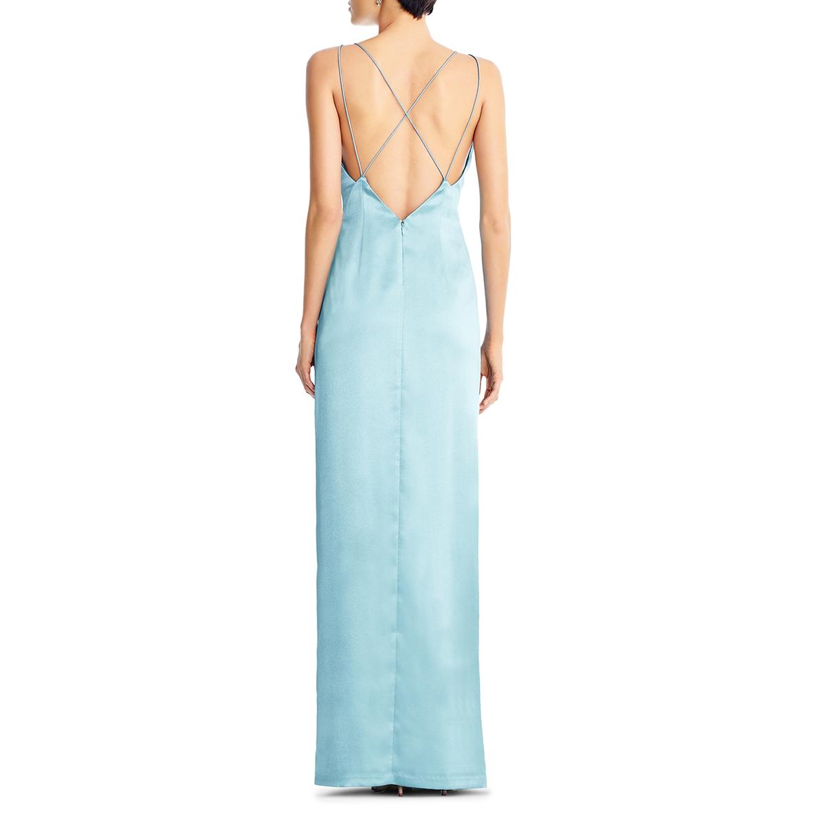 aidan mattox blue gown