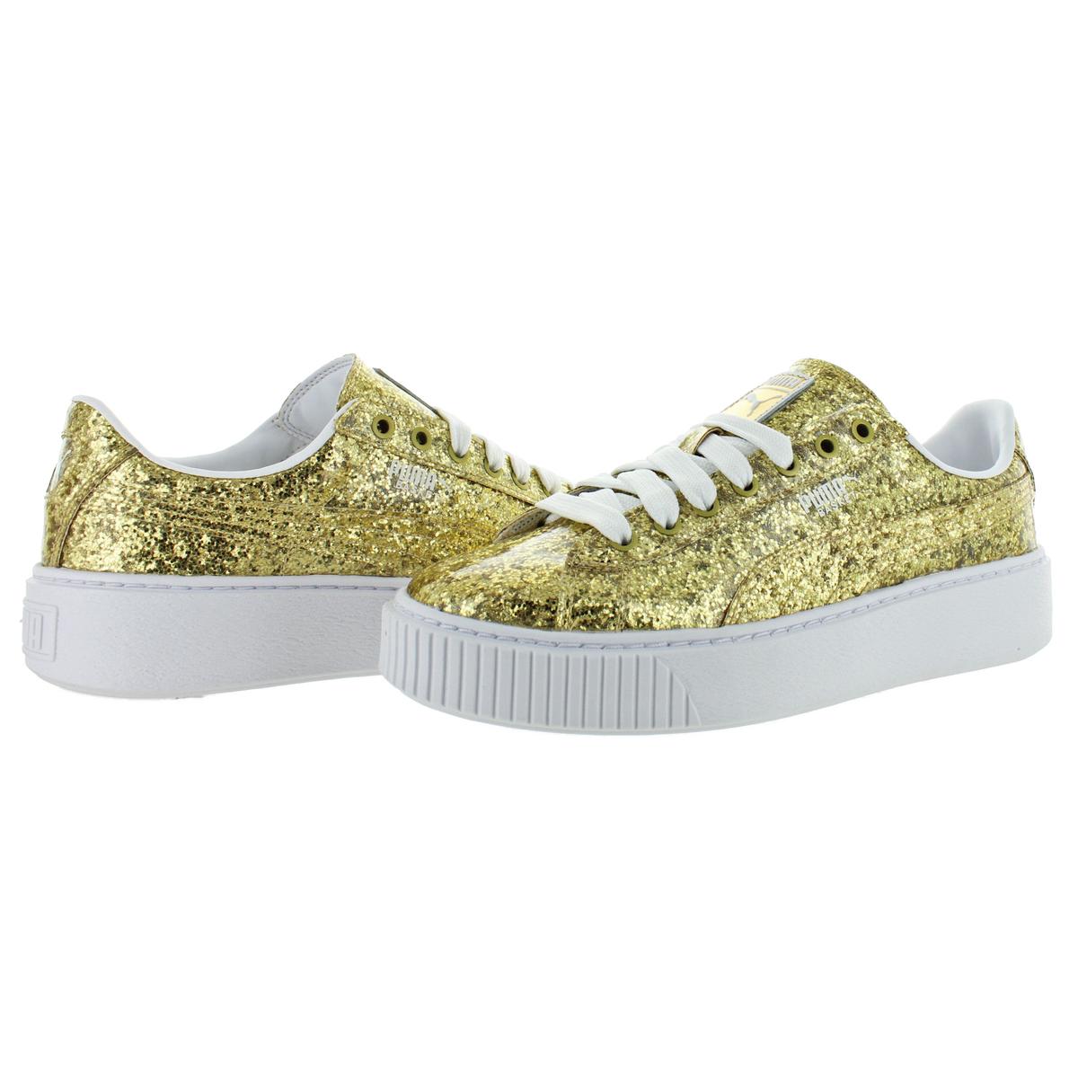 puma basket platform khaki