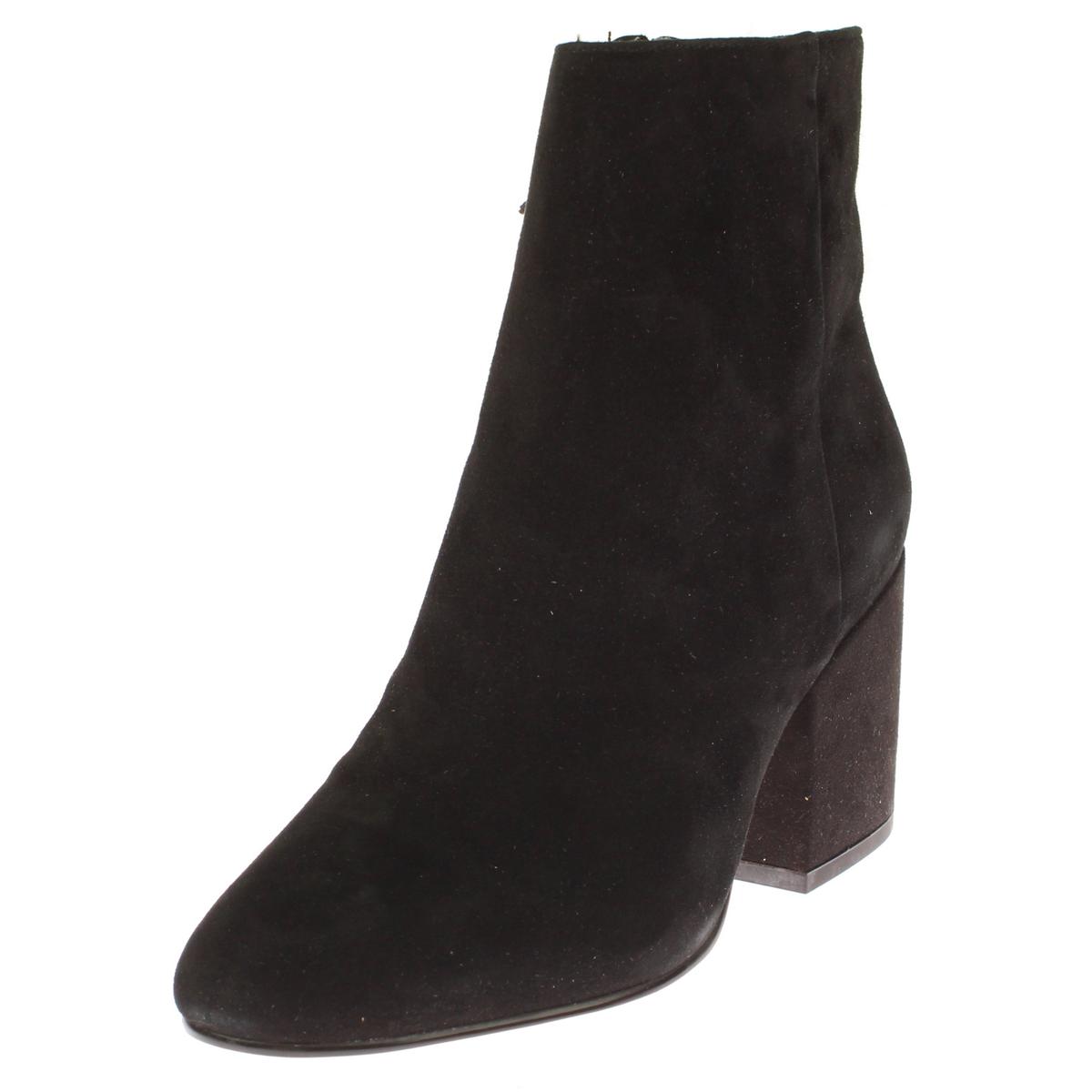 Sam Edelman Womens Taye Black Suede Ankle Boots Shoes 7.5 Medium (B,M ...