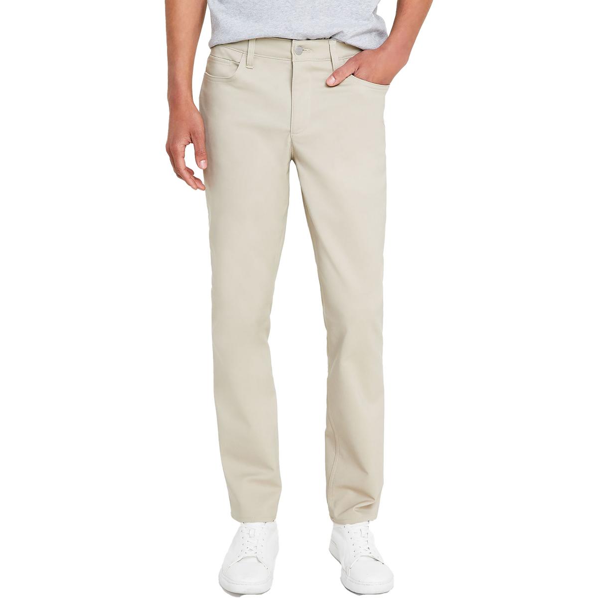 Calvin Klein Mens Move 365 Стрейчевые приталенные брюки-клеш BHFO 3642