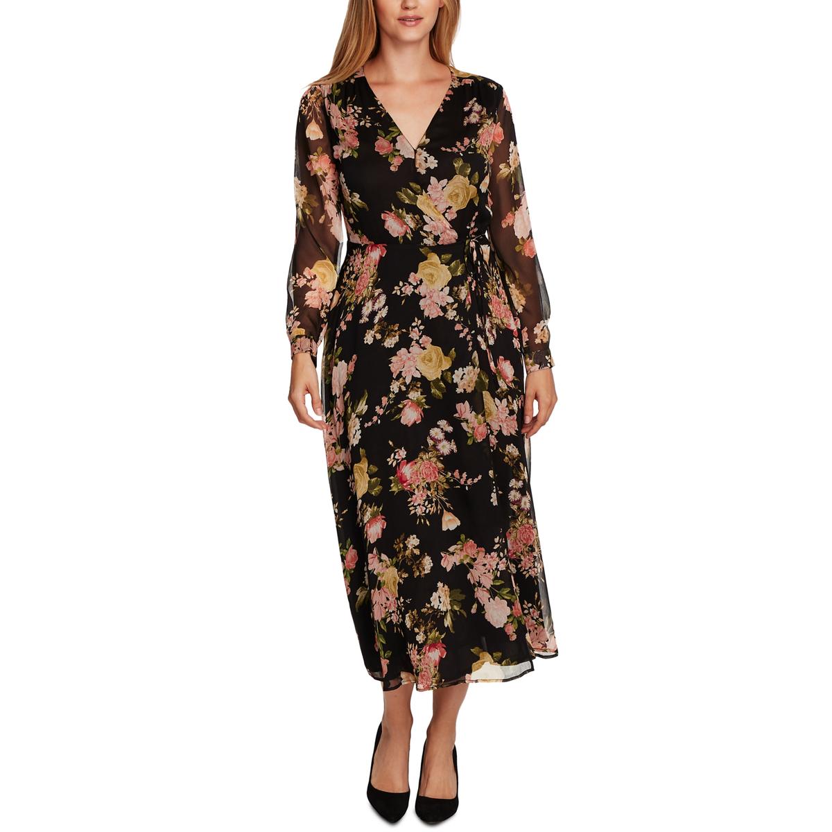 Vince Camuto Womens Chiffon Floral ...