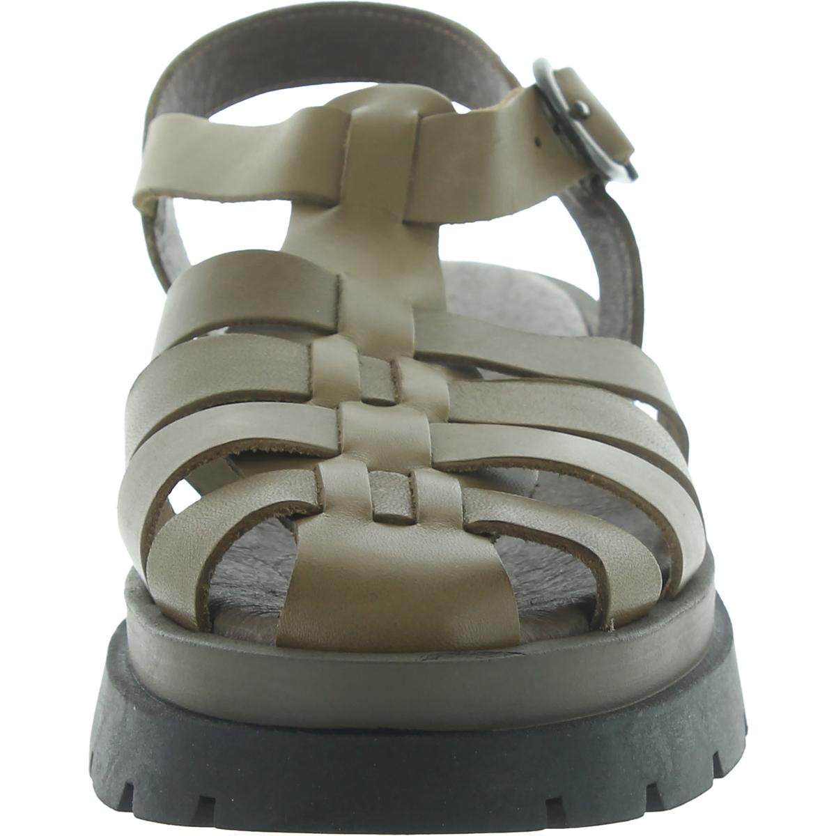 Free People Womens Delaney Leather Buckle Fisherman Sandals Shoes BHFO 6808