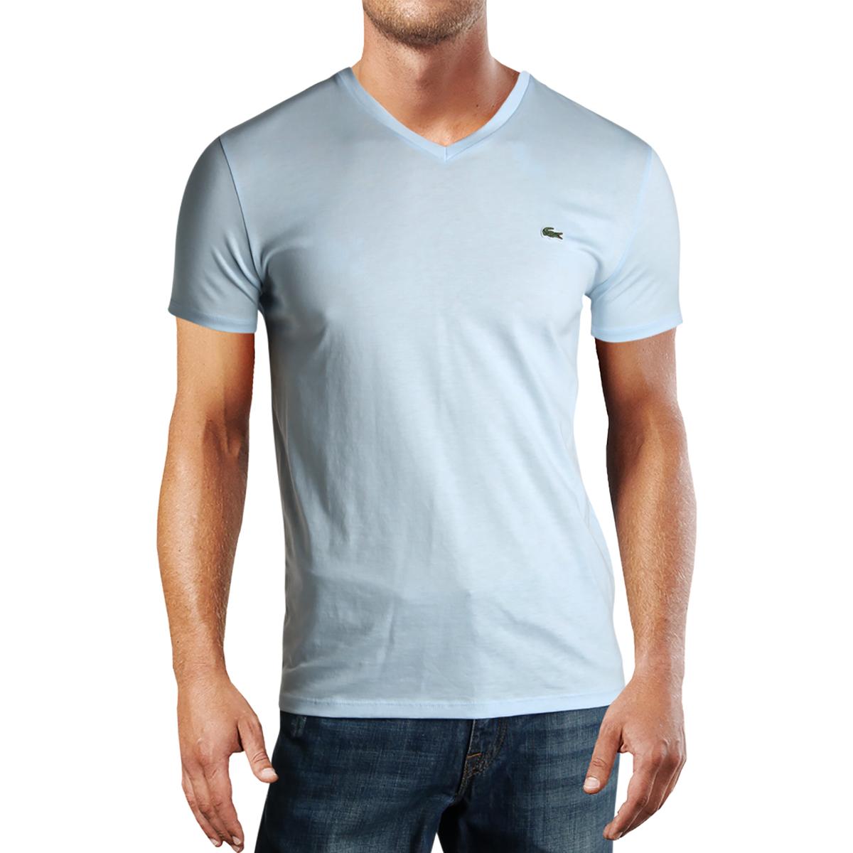 lacoste v neck t shirt sale