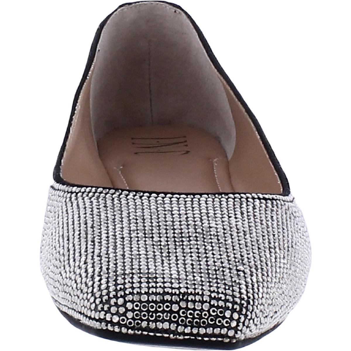 INC Womens Juney Rhinestone Square Toe Slip On Ballet Flats Shoes BHFO 4991 eBay