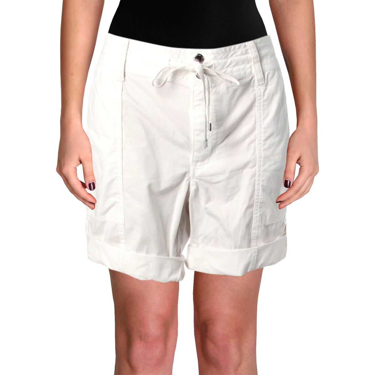 Lauren Ralph Lauren Womens Ficanti White Cotton Bermuda Shorts 4 BHFO ...
