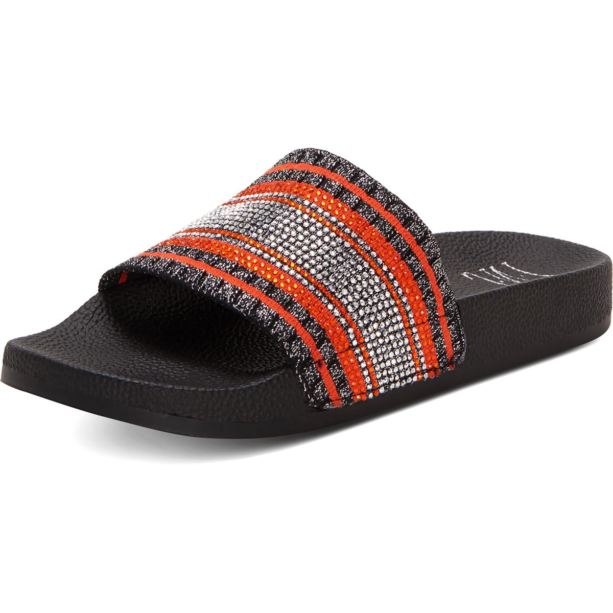 INC Womens Peymin 2 Black Rhinestone Pool Slides Shoes 6 Medium (B,M) BHFO 6685 608381596282 | eBay