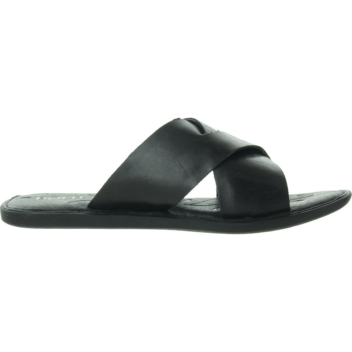 Born Womens Marina Buckle Leather Flatform Sandals BHFO 7310 - Picture 6 of 12