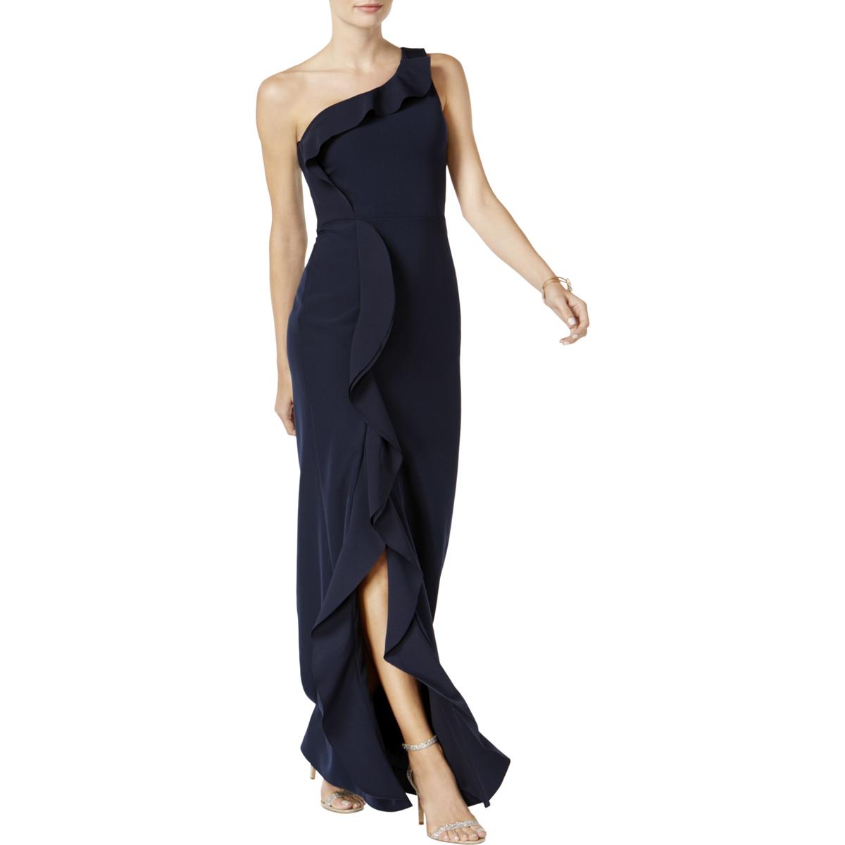 xscape one shoulder gown