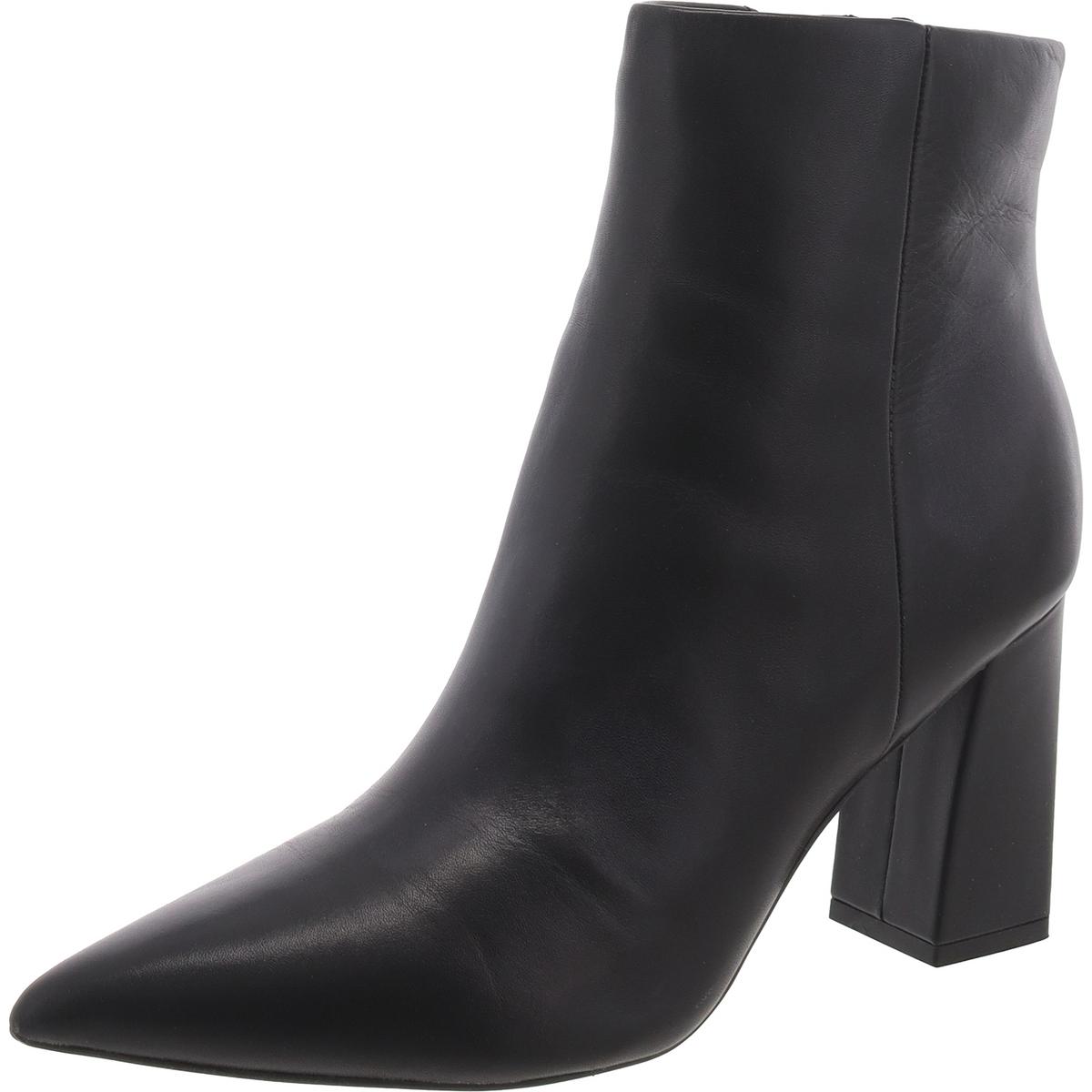 Marc Fisher Womens Gritana Leather Block Heel Ankle Boots Shoes BHFO 9478 - Picture 4 of 6