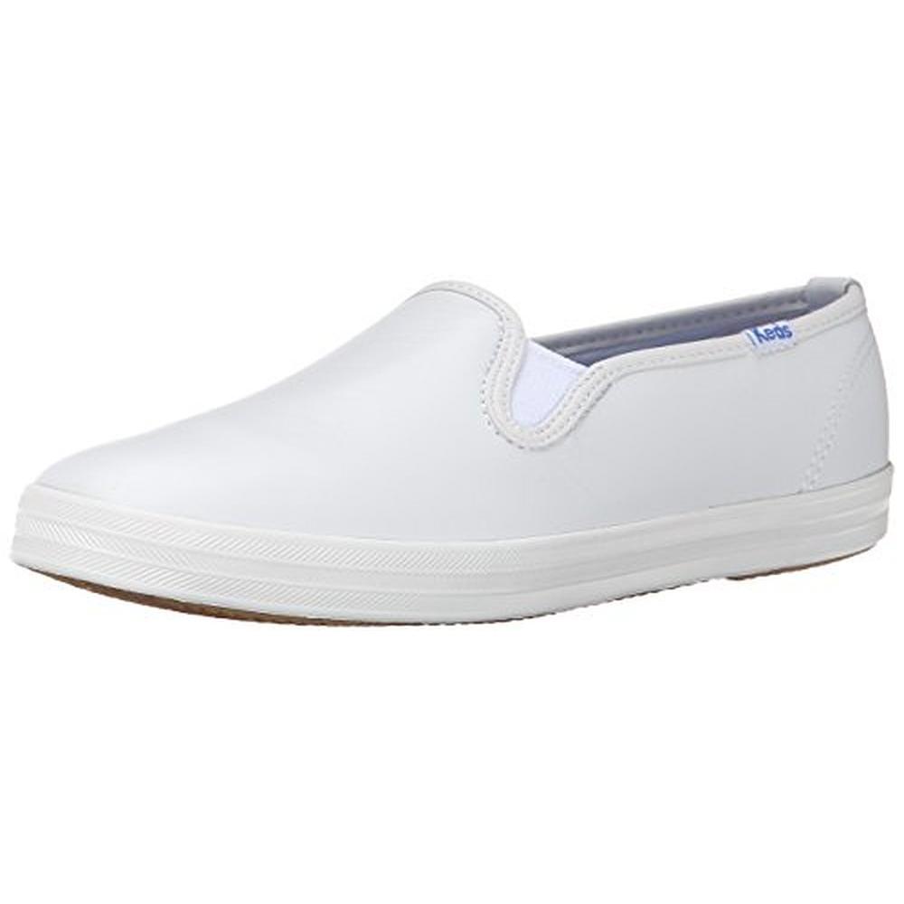 Keds 6085 Womens White Leather Flat Casual Shoes Sneakers 11 Medium B M ...